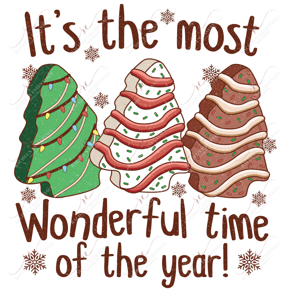Its The Most Wonderful Time Of Year - Ready To Press Sublimation Transfer Print 11/23 Sublimation