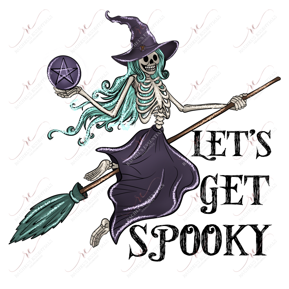 Lets Get Spooky - Ready To Press Sublimation Transfer Print Sublimation