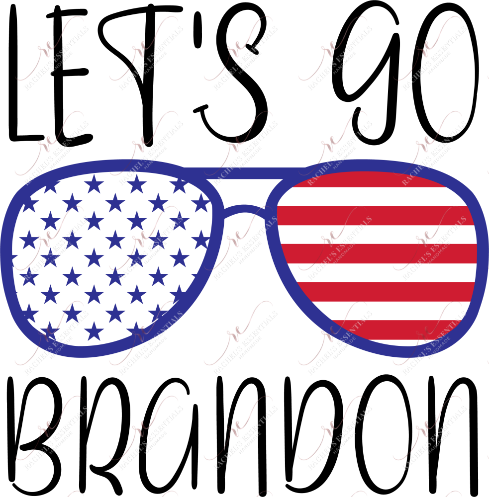 Lets Go Brandon Fjb Sunglasses - Ready To Press Sublimation Transfer Print Sublimation