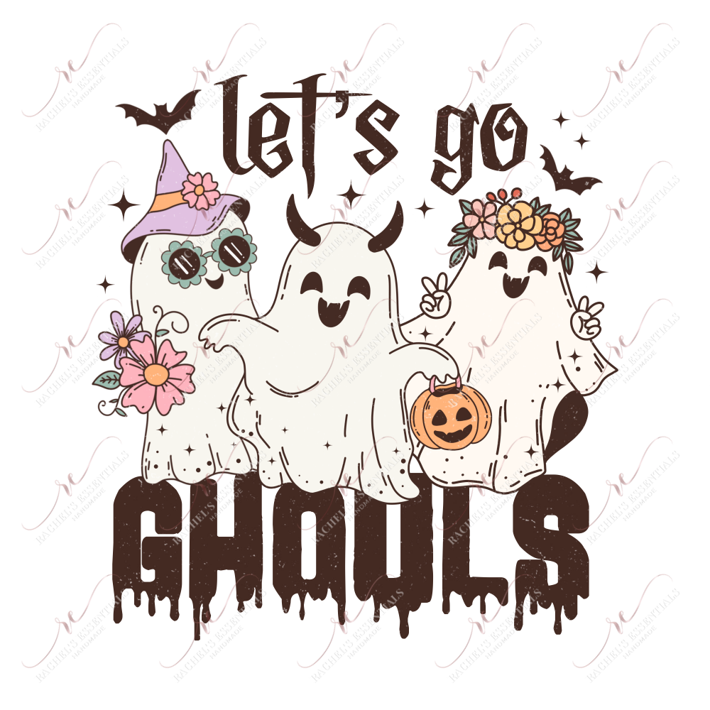 Lets Go Ghouls-Clear Cast Decal