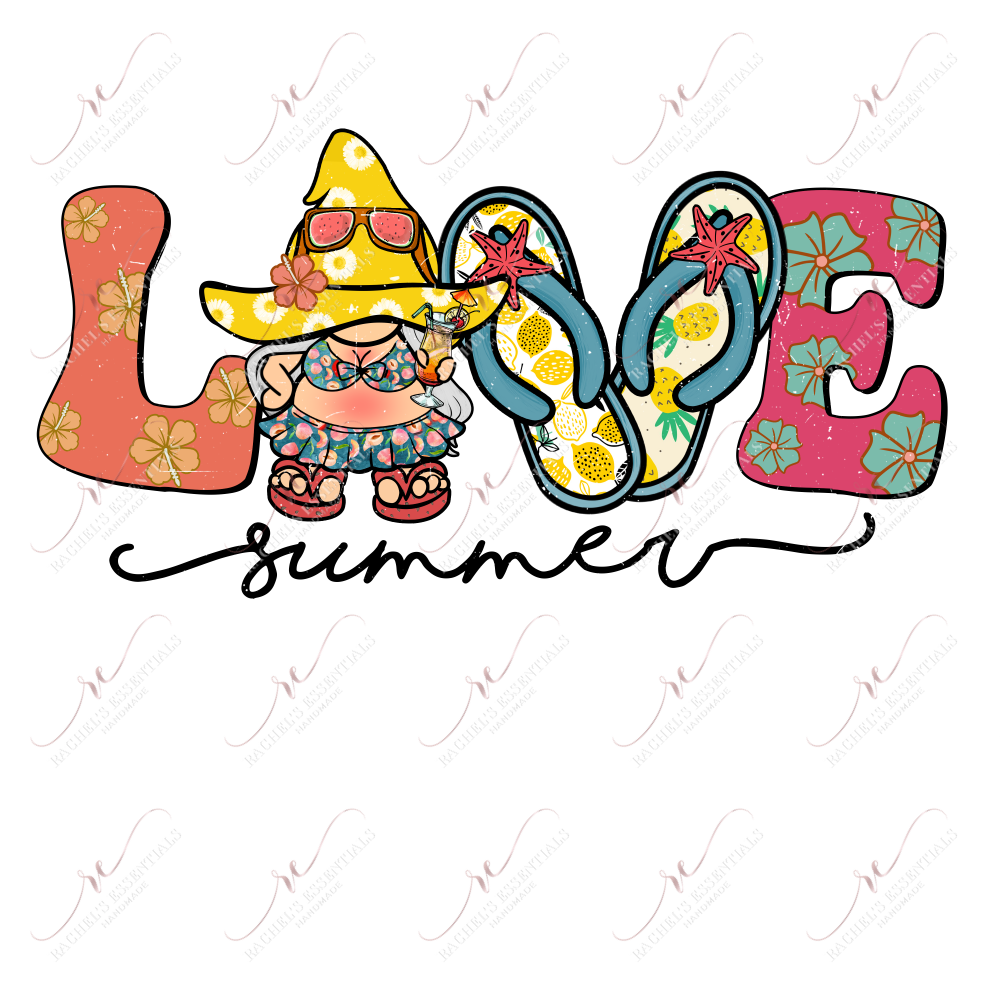Love Summer - Ready To Press Sublimation Transfer Print Sublimation
