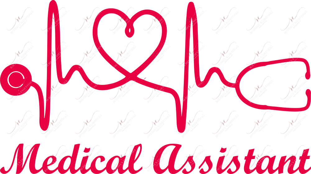Medical Assistant Heart Beat - Ready To Press Sublimation Transfer Print Sublimation