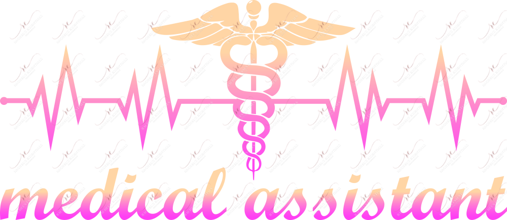 Medical Assistant Heart Beat - Ready To Press Sublimation Transfer Print Sublimation