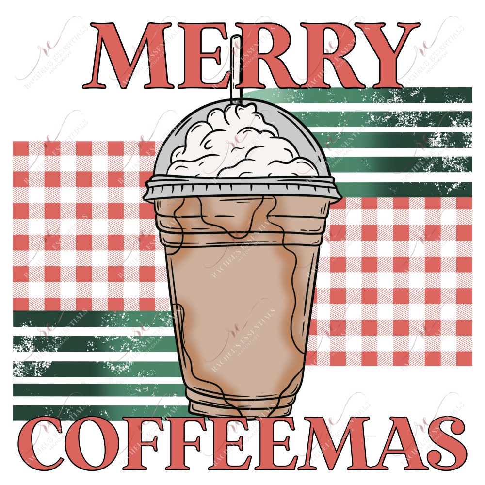 Merry Coffeemas - Ready To Press Sublimation Transfer Print Sublimation