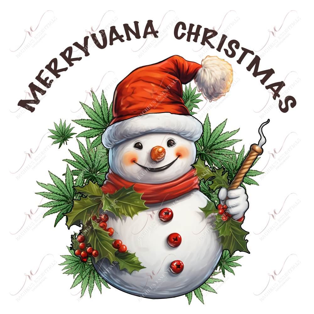 Merryuana Christmas- Ready To Press Sublimation Transfer Print 11/23 Sublimation