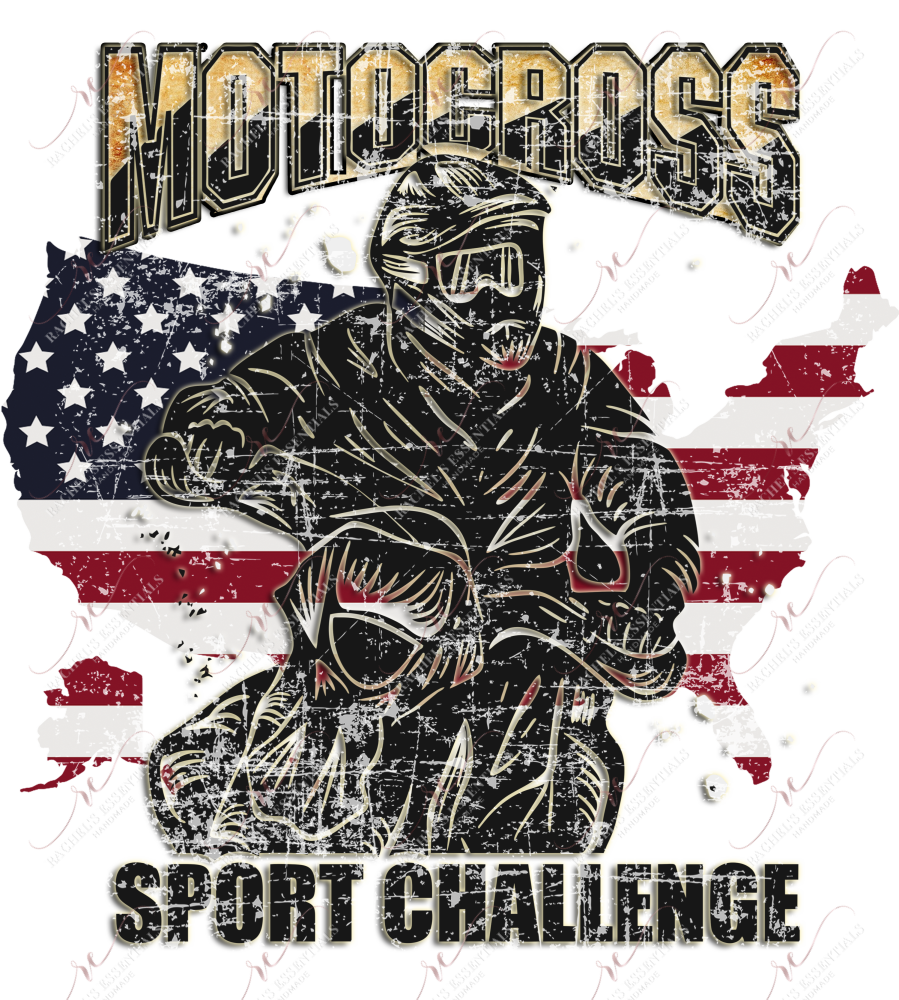 Motor Cross Sport Challenge - Ready To Press Sublimation Transfer Print Sublimation