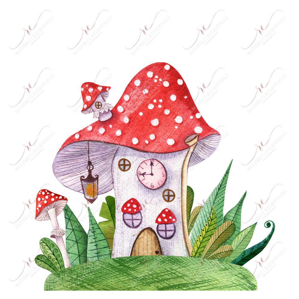 Mushroom Home - Ready To Press Sublimation Transfer Print Sublimation