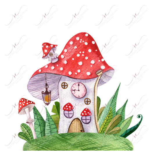 Mushroom Home - Ready To Press Sublimation Transfer Print Sublimation