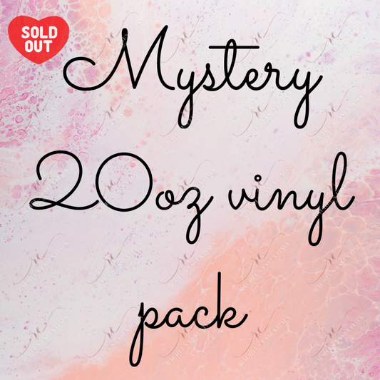 Mystery 20Oz Vinyl Tumbler Wraps