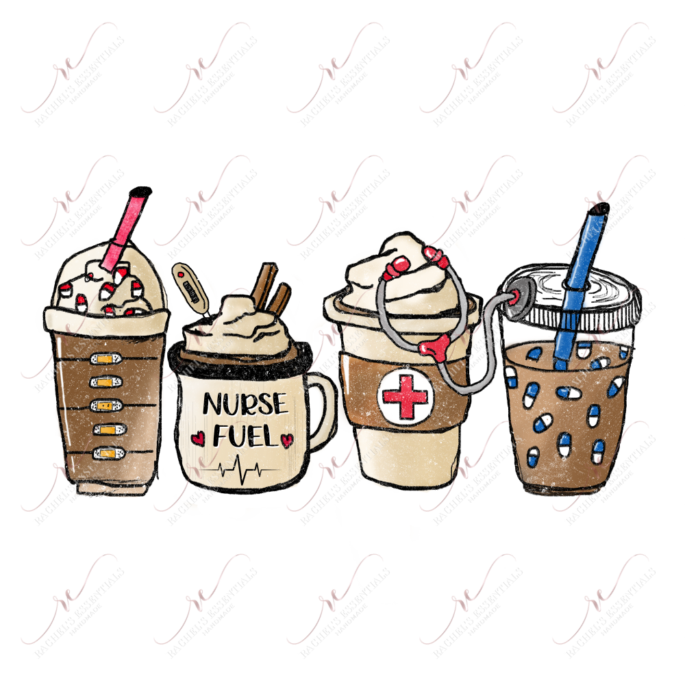 Nurse Fuel Iced Coffee - Htv Transfer