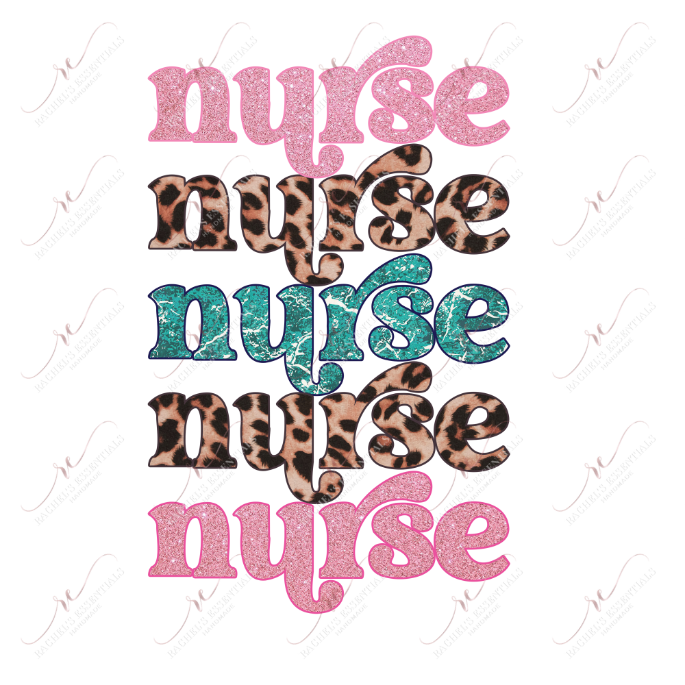 Nurse Repeat - Ready To Press Sublimation Transfer Print Sublimation
