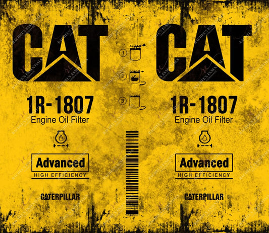 Oil Filter - Ready To Press Sublimation Transfer Print Sublimation