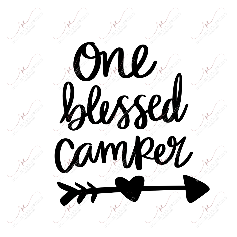 One Blessed Camper - Htv Transfer