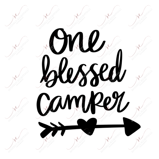 One Blessed Camper - Htv Transfer