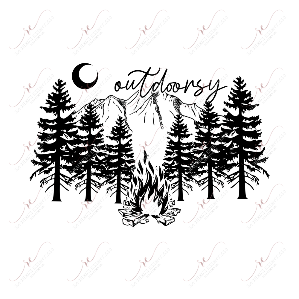 Outdoorsy - Ready To Press Sublimation Transfer Print Sublimation