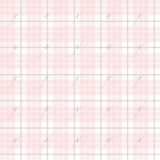 Pink Plaid- Ready To Press Sublimation Transfer Print Sublimation