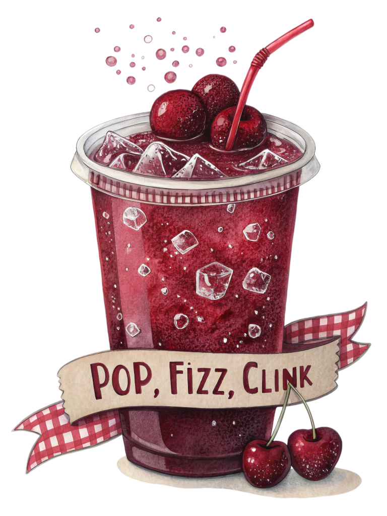 Pop clink fizz - ready to press sublimation transfer print