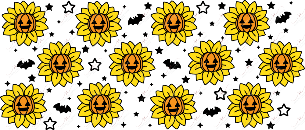 Pumpkin Sunflowers - 16Oz Vinyl Libbey Wrap