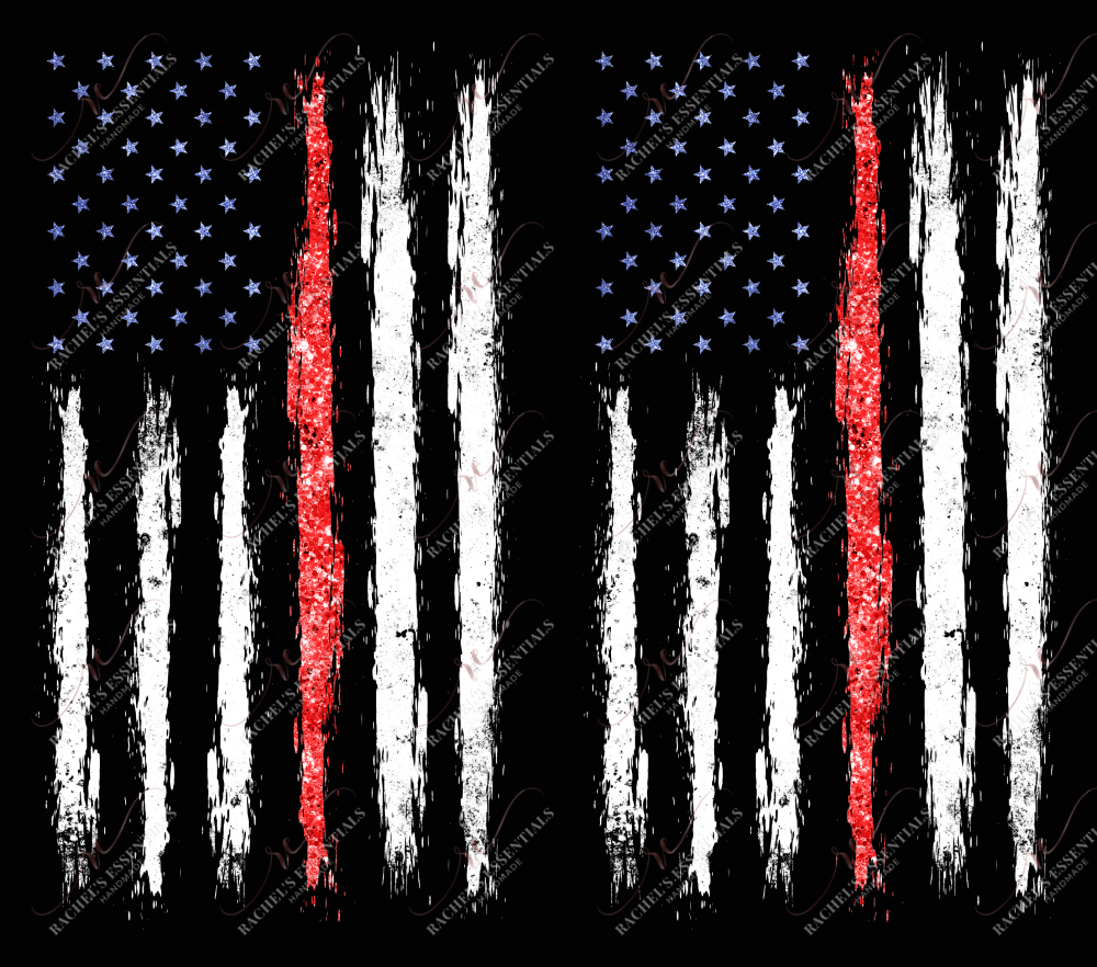 Red Stripe Flag - Ready To Press Sublimation Transfer Print Sublimation