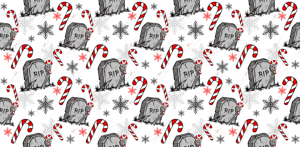 Rip Christmas Candy Canes - Ready To Press Sublimation Transfer Print Sublimation