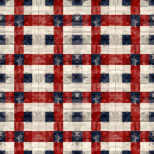 Rustic Checkered - Ready To Press Sublimation Transfer Print Seamless Sublimation
