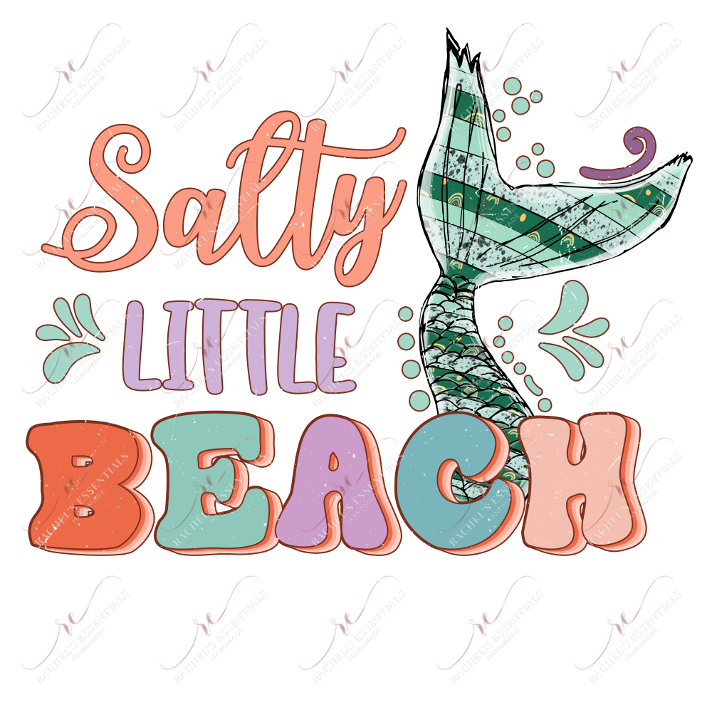 Salty Little Beach - Ready To Press Sublimation Transfer Print Sublimation