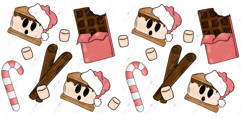 Santa Smore - Libbey/Beer Can Glass Sublimation