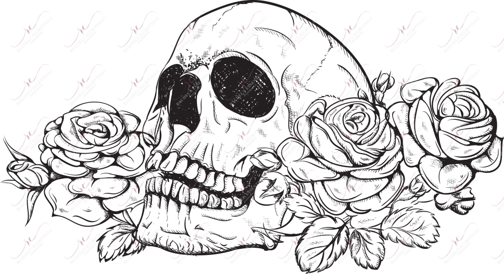 Skull - Clear Cast Decal