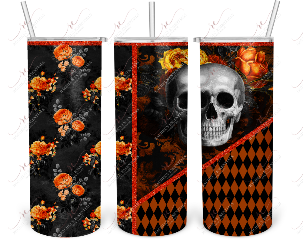 Skulls And Flowers - Ready To Press Sublimation Transfer Print Sublimation