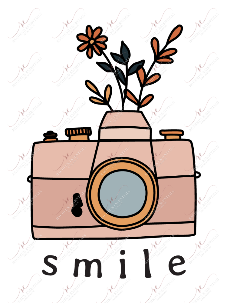 Smile Camera - Ready To Press Sublimation Transfer Print Sublimation