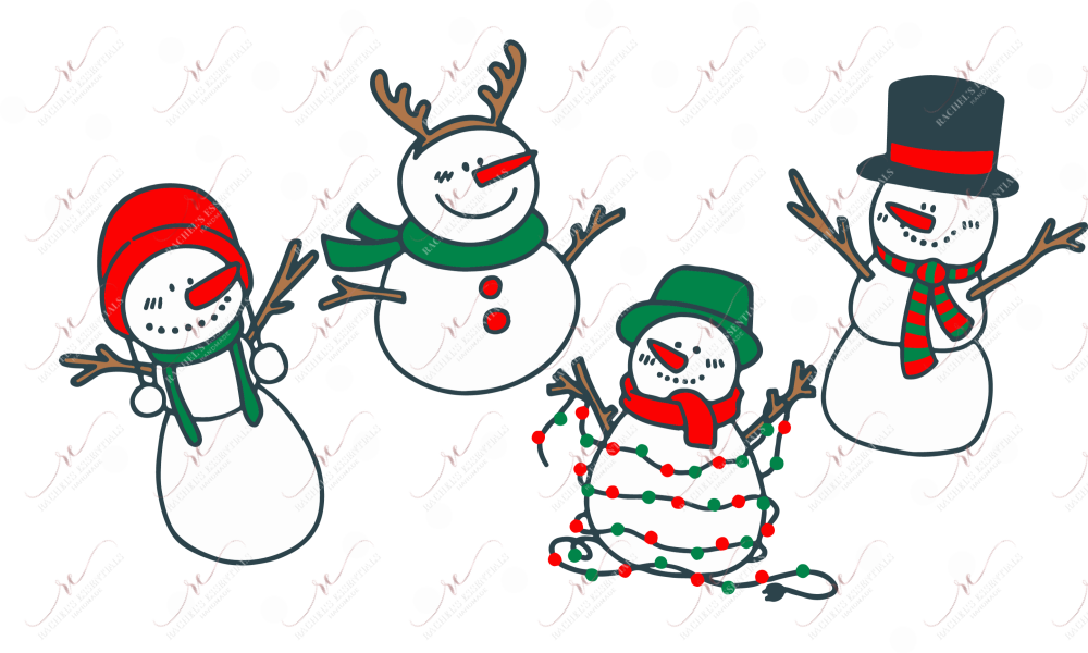 Snowman No Hole - Cold Cup Wrap Cup Wrap
