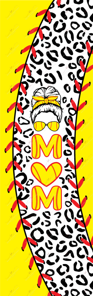 Softball Mom Leopard - Vinyl Pen Wrap
