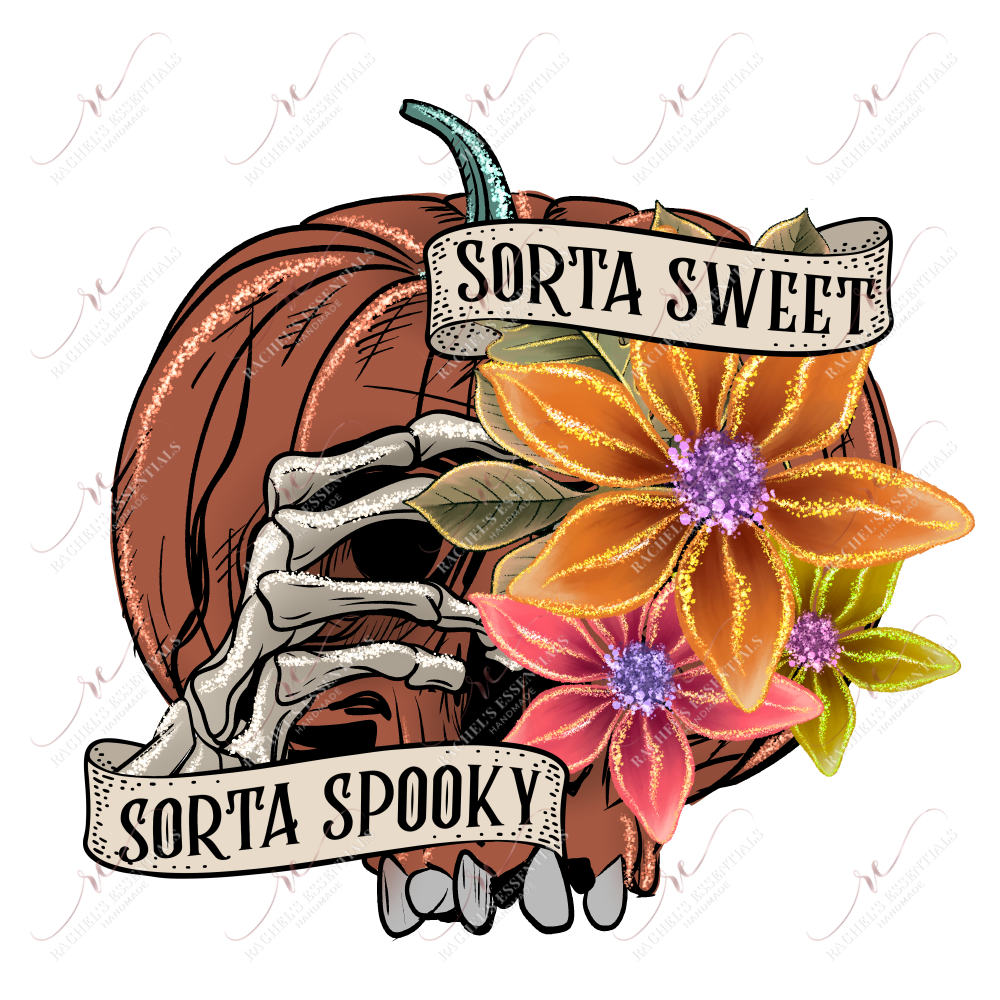 Sorta Sweet Sorta Spooky - Clear Cast Decal