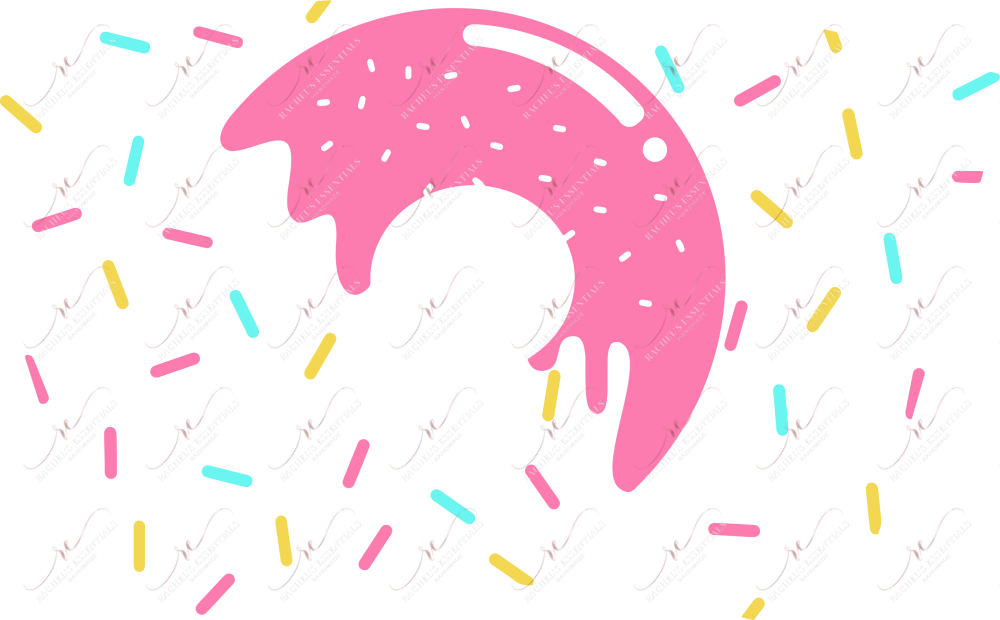 Sprinkle Donut - Cold Cup Wrap