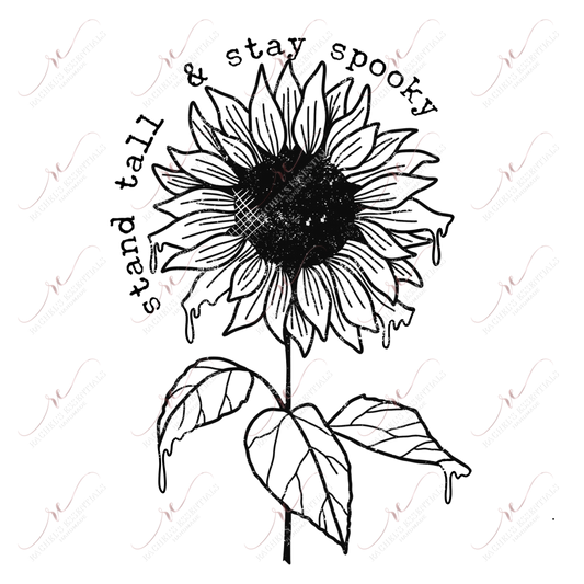 Stand Tall And Stay Spooky - Clear Cast Decal