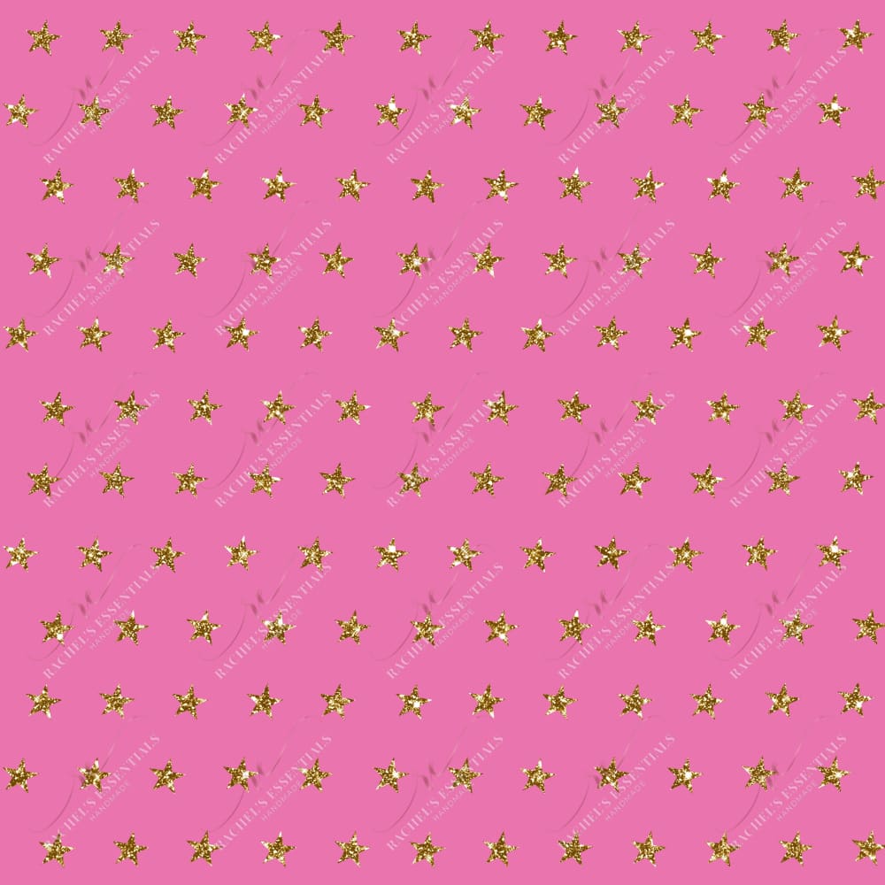 Star Dots Pink - Ready To Press Sublimation Transfer Print Sublimation