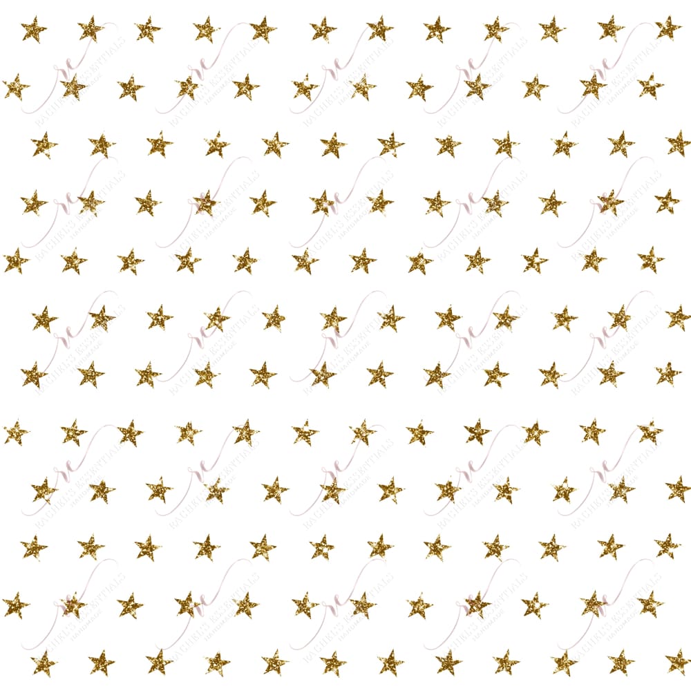 Star Dots White - Ready To Press Sublimation Transfer Print Sublimation