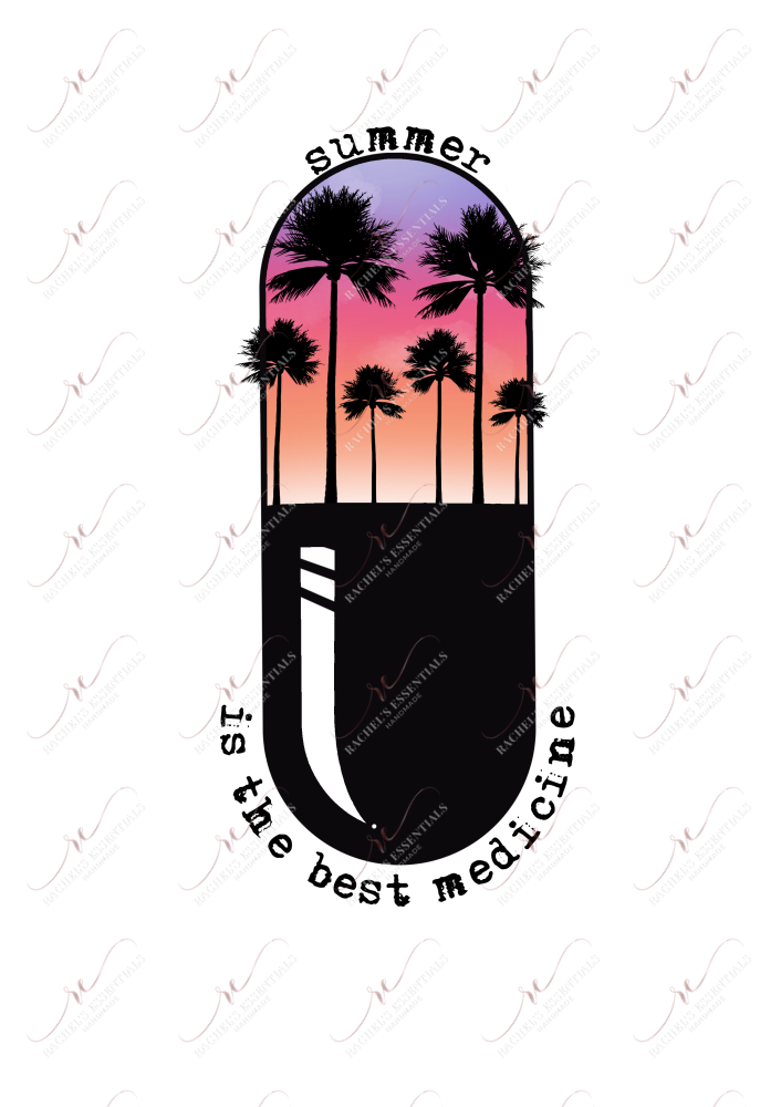 Summer Pill- Clear Cast Decal