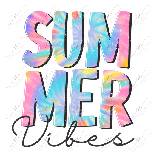 Summer Vibes - Ready To Press Sublimation Transfer Print Sublimation