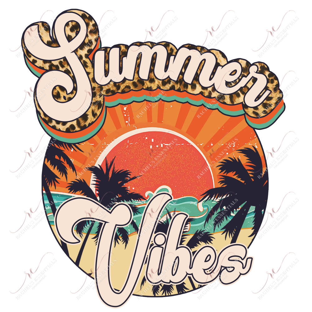 Summer Vibes - Ready To Press Sublimation Transfer Print Sublimation