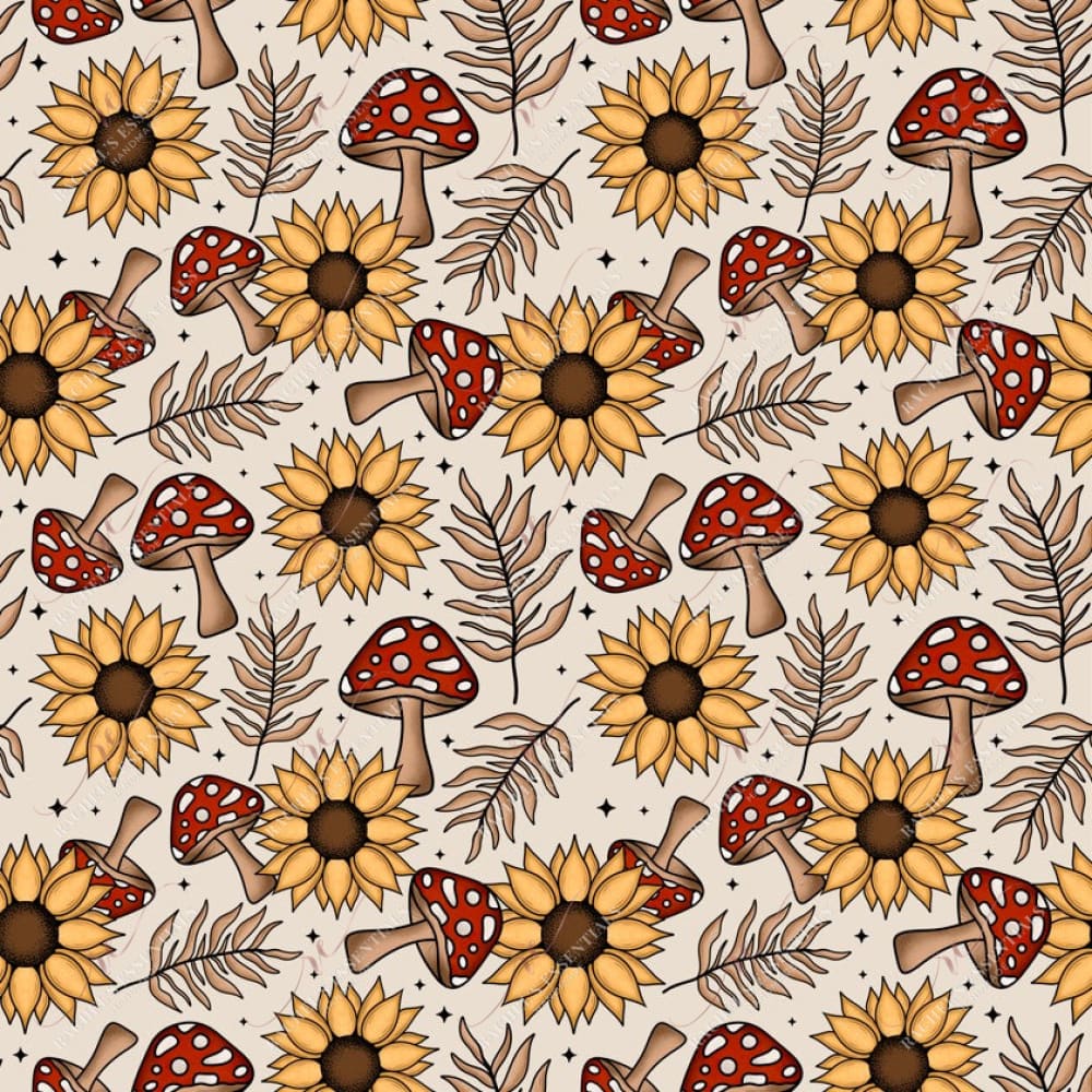 Sunflower Shrooms - Vinyl Wrap Seamless 12/23 Vinyl