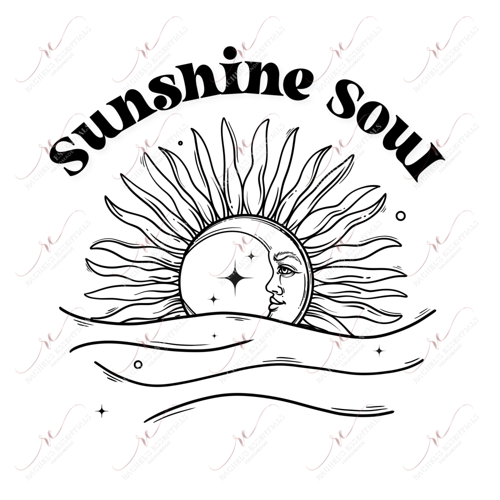 Sunshine Soul- Ready To Press Sublimation Transfer Print Sublimation