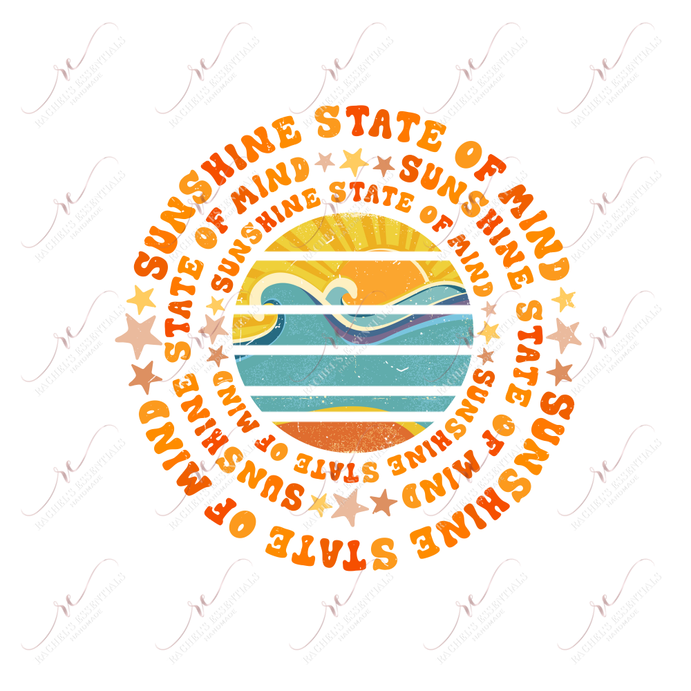 Sunshine State Of Mind - Ready To Press Sublimation Transfer Print Sublimation