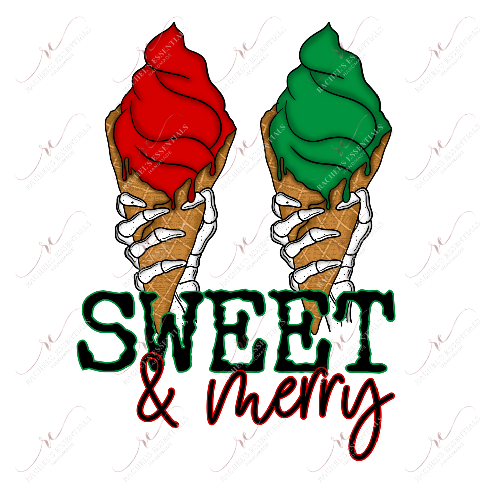 Sweet And Merry - Clear Cast Decal