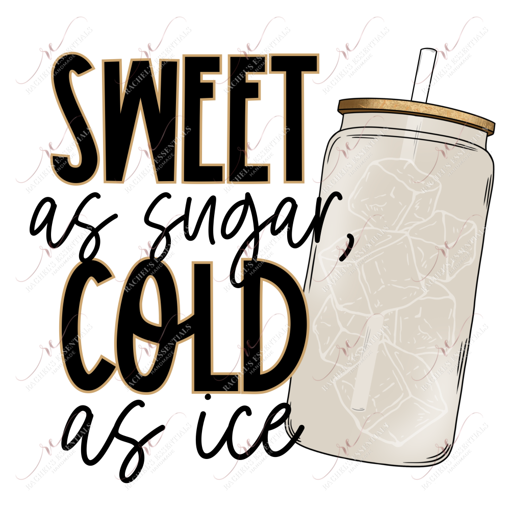 Sweet As Sugar Cold Ice - Clear Cast Decal