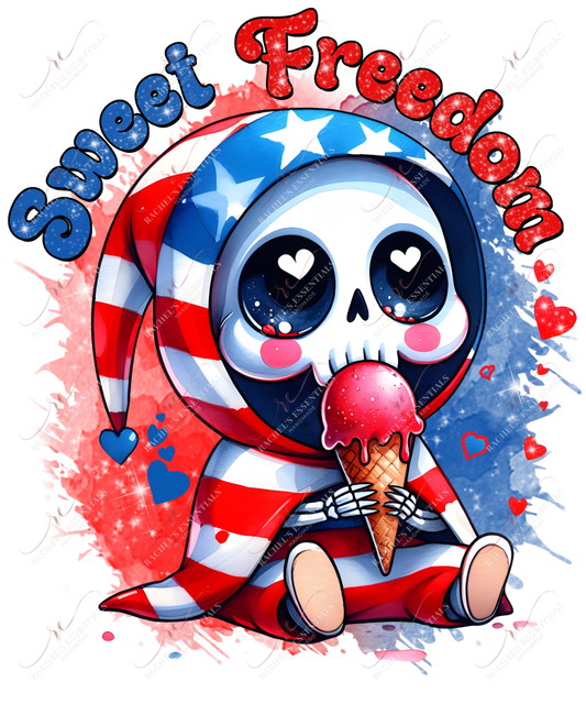 Sweet Freedom - Ready To Press Sublimation Transfer Print Sublimation