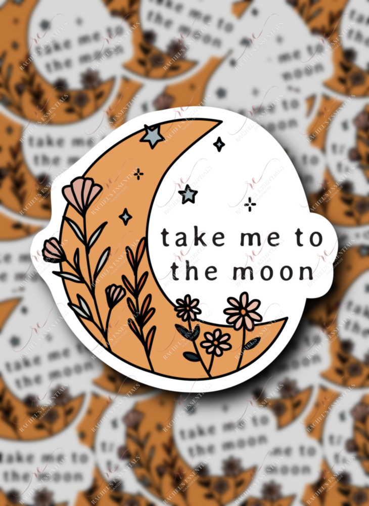 1.24 Take Me To The moon sticker freeshipping - Rachel's Essentials