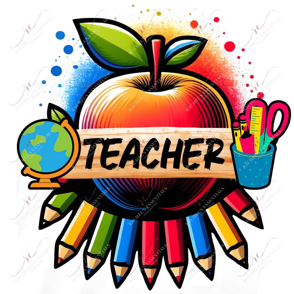 Teacher - Clear Cast Decal