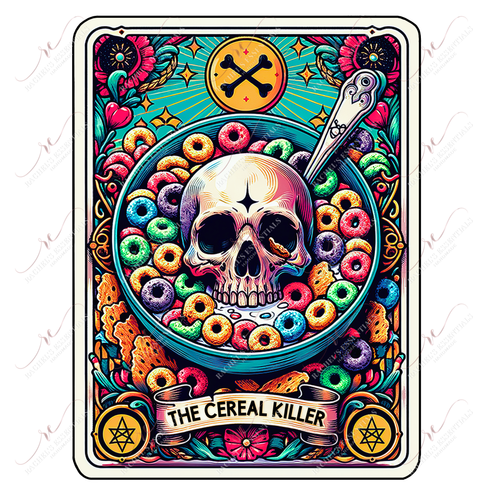 The Cereal Killer - Ready To Press Sublimation Transfer Print Sublimation
