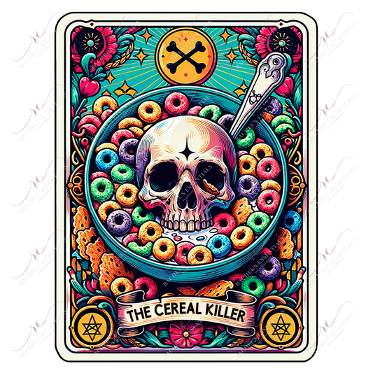 The Cereal Killer - Ready To Press Sublimation Transfer Print Sublimation